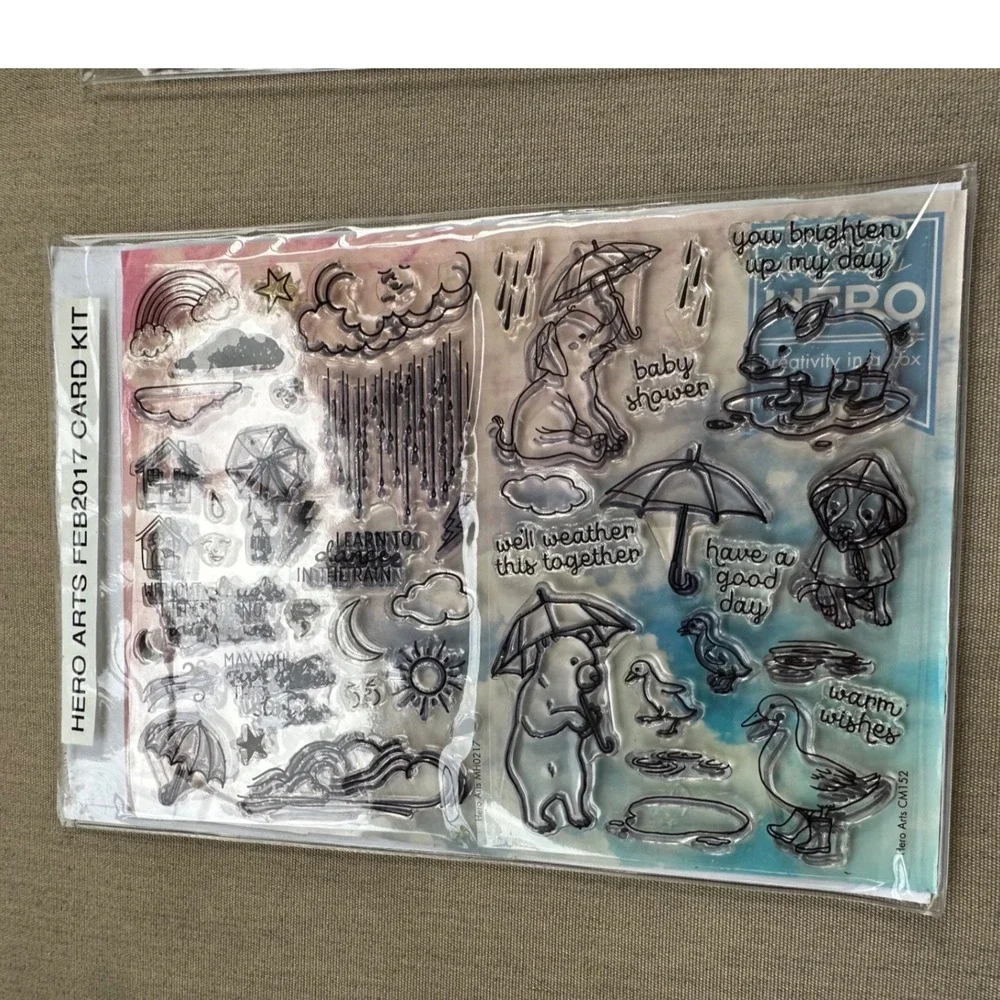 Hero Arts Clear Stamps Dies Bundle Feb April 2017‎ Card Kit Stay Classy 3 Sets